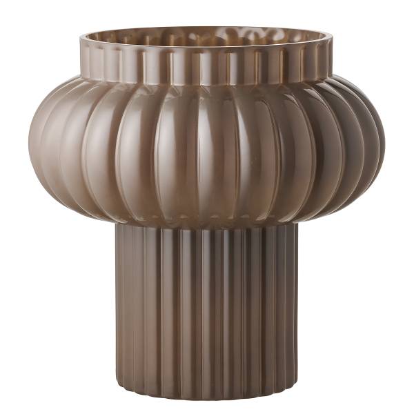 Vase Hesso - Glas - Braun