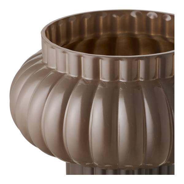 Vase Hesso - Glas - Braun