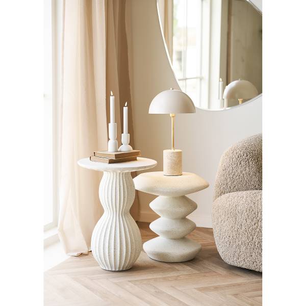 Tischleuchte Eliaf - Marmor / Stahl - Marble