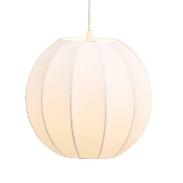 Pendelleuchte Tanzi - Resin / Stahl - Weiß - Durchmesser: 25 cm
