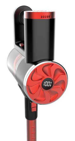 Stiel-Sauger HBS 1800 - ABS - Rot