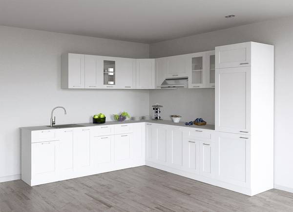 Hängeschrank Colura mit Klapptür - Weiß