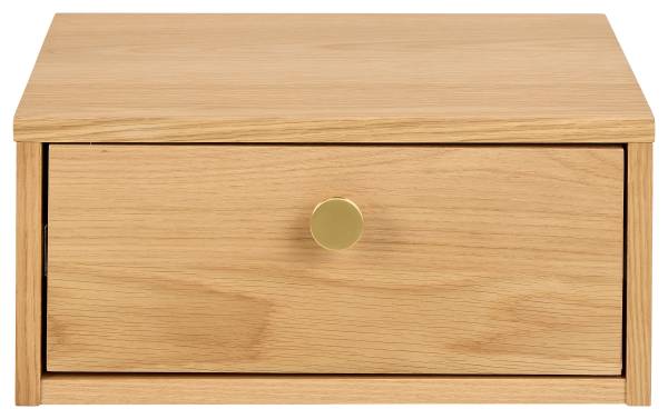 Furnierte Hänge-Nachtkommode Parlu - Eiche