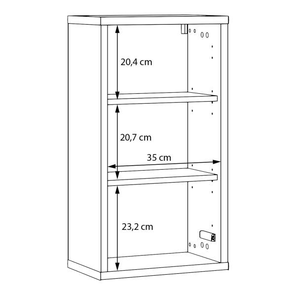 Hängeschrank Chirgora - Taupe