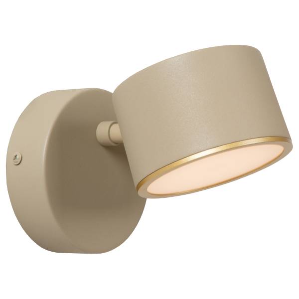 LED-Wandleuchte Gian - Eisen - Beige