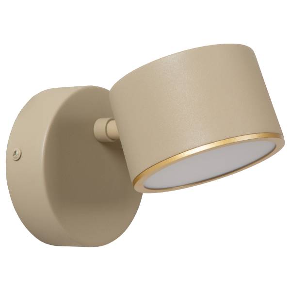 LED-Wandleuchte Gian - Eisen - Beige