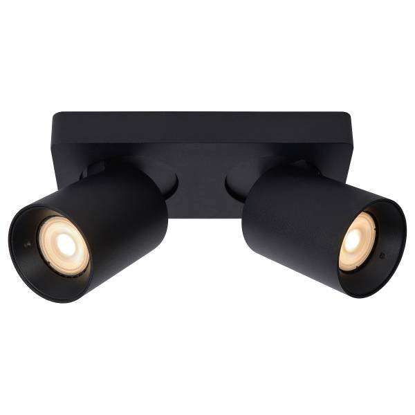 LED-Deckenleuchte Nigel Typ A - Aluminium - Schwarz - Flammenanzahl: 2