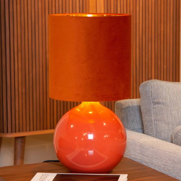 Tischleuchte Esterad - Opalglas - Orange