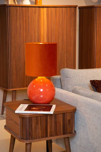 Tischleuchte Esterad - Opalglas - Orange