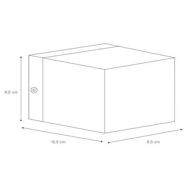 Wandleuchte Devi - Aluminium - Schwarz