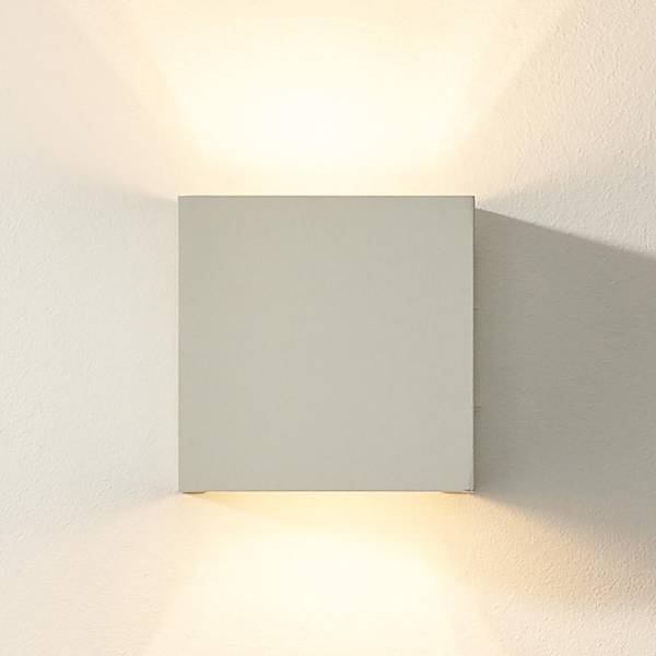 LED-Wandleuchte Xio Typ A - Aluminium - Weiß