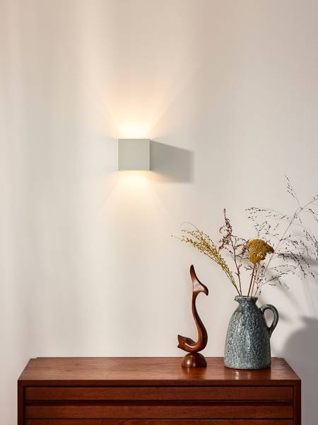 LED-Wandleuchte Xio Typ A - Aluminium - Weiß