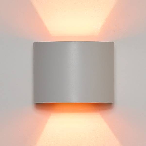 LED-Wandleuchte Xio Typ B - Aluminium - Weiß