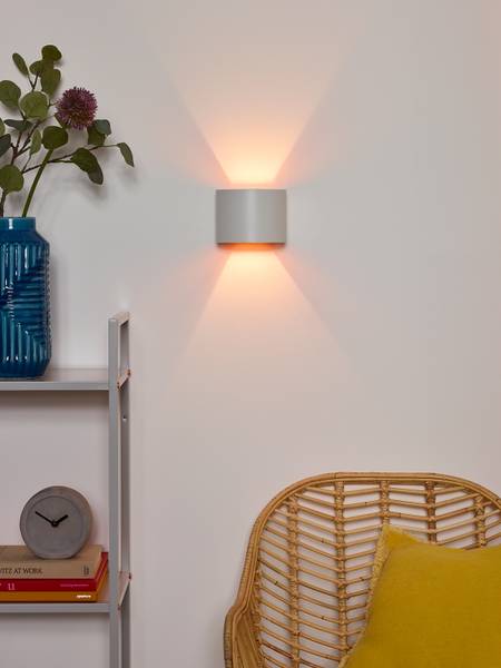 LED-Wandleuchte Xio Typ B - Aluminium - Weiß