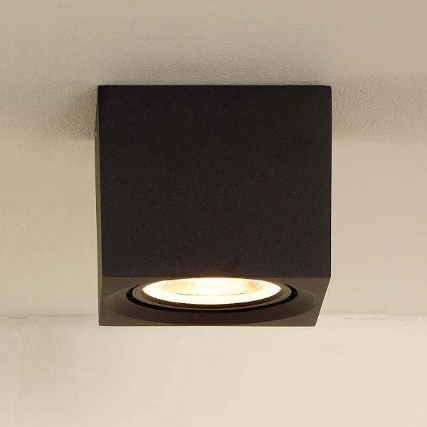 LED-Deckenstrahler Fedler Typ B - Aluminium - Schwarz
