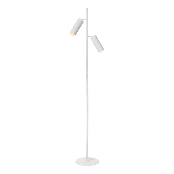 Stehleuchte Clubs - Aluminium - Weiß