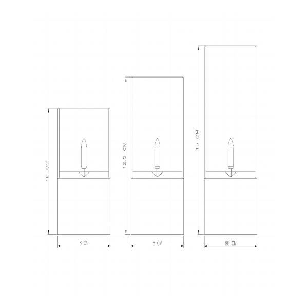 LED-Tischleuchte Velas - Opalglas - Grau