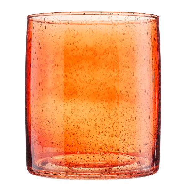 Windlicht MEDLEY - Buntglas - Gelb - Höhe: 17 cm