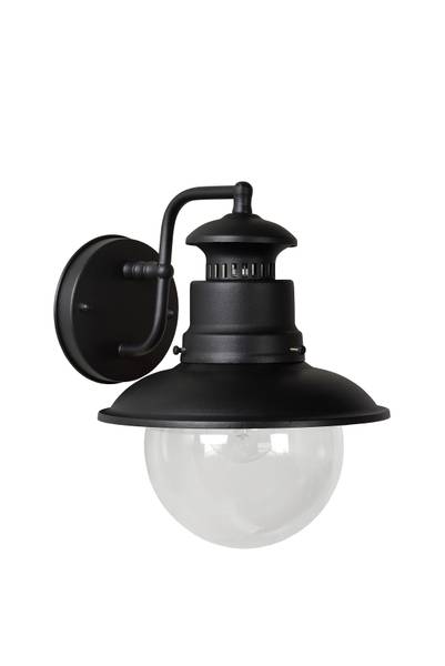 Außenwandleuchte Figo - Aluminium - Schwarz