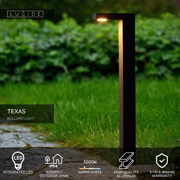 Wegeleuchte Texas Typ A - Aluminium - Grau - Höhe: 60 cm