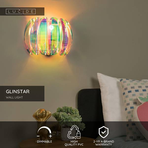 Wandleuchte Glinstar - PVC - Multicolor