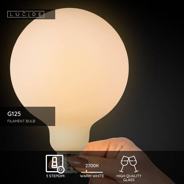 Leuchtmittel G125 Typ A - Opalglas - Durchscheinend