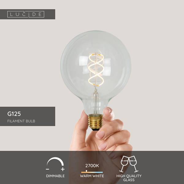 Leuchtmittel G125 Typ B - Opalglas - Durchscheinend