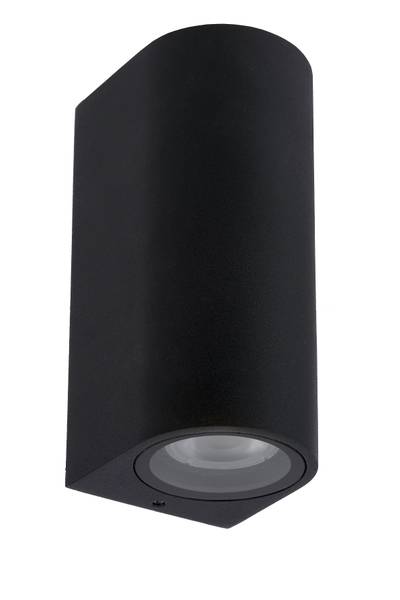 Außenwandleuchte Zaro Typ B - Aluminium - Schwarz - Flammenanzahl: 2