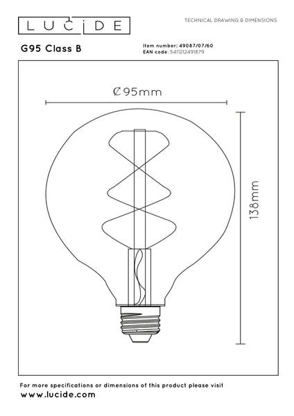 Leuchtmittel G95 Class B - Opalglas - Transparent