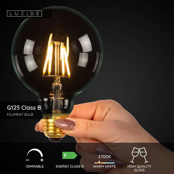 Leuchtmittel G125 Class B - Opalglas - Transparent