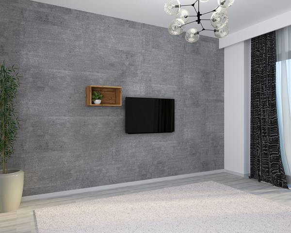 Wandregal Arila - Eiche Sanremo Dekor