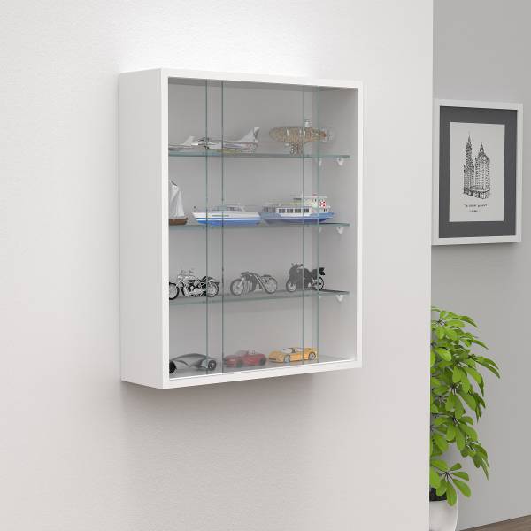 Hängevitrine Drivalo - Weiß - 50 x 60 cm