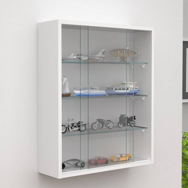 Hängevitrine Drivalo - Weiß - 50 x 60 cm