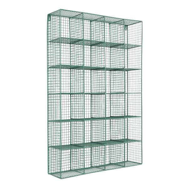 Tassenregal MUGO eckig - Metall - Mint - 50 x 80 cm