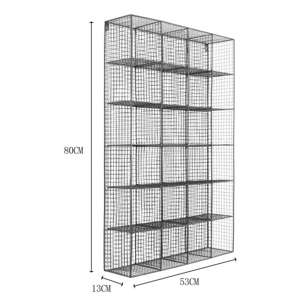 Tassenregal MUGO eckig - Metall - Mint - 50 x 80 cm