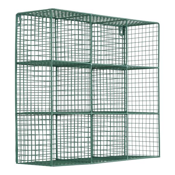 Tassenregal MUGO eckig - Metall - Mint - 40 x 40 cm