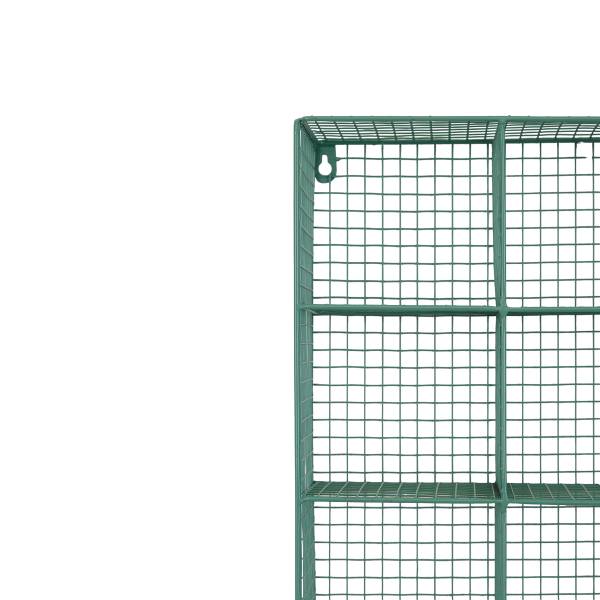Tassenregal MUGO eckig - Metall - Mint - 40 x 40 cm