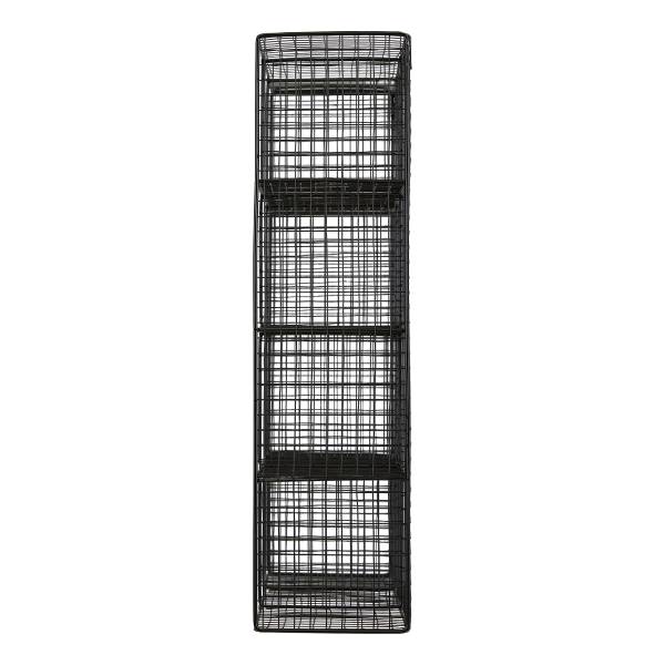 Tassenregal MUGO eckig - Metall - Schwarz - 40 x 50 cm