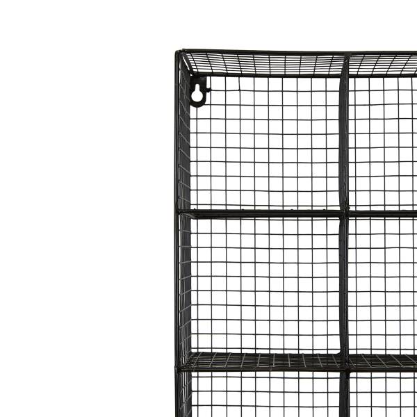 Tassenregal MUGO eckig - Metall - Schwarz - 40 x 50 cm