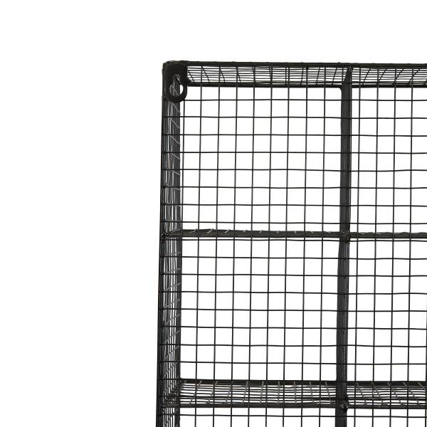Tassenregal MUGO eckig - Metall - Schwarz - 40 x 50 cm