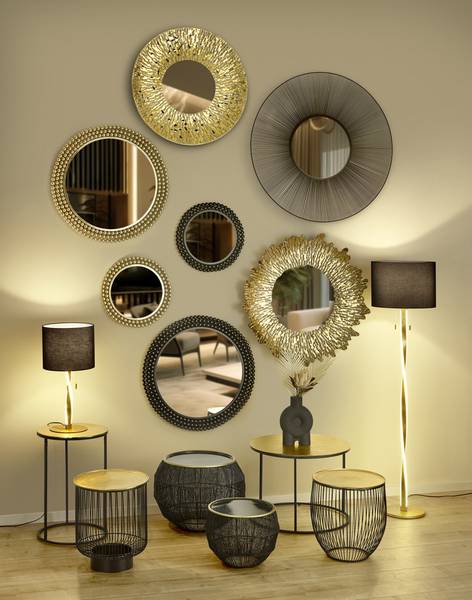 Beistelltisch Yebara - Gold - 41 x 61 cm