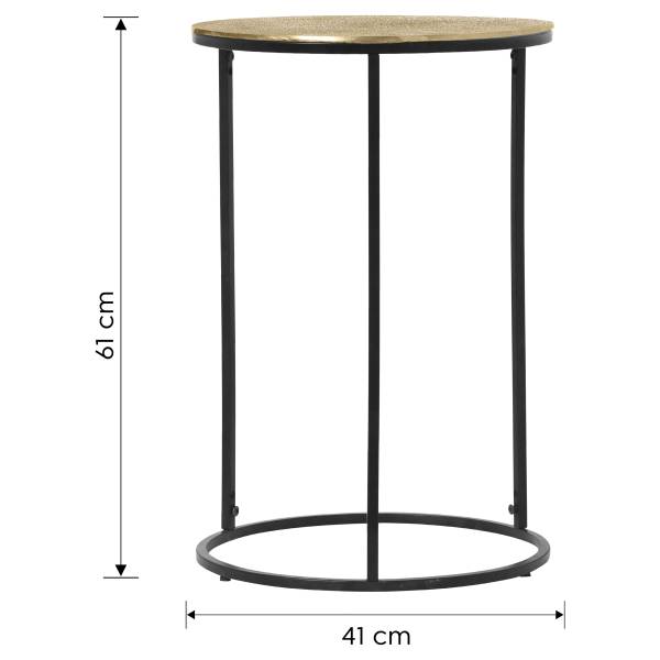 Beistelltisch Yebara - Gold - 41 x 61 cm