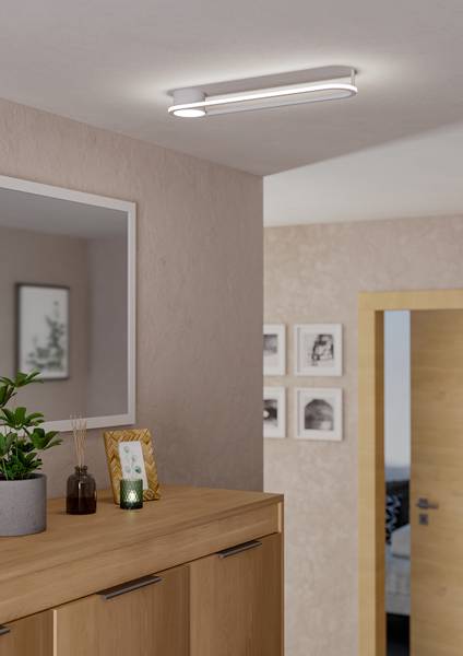 LED-Deckenleuchte Collecorvino - Aluminium / Stahl - 1-flammig - Weiß