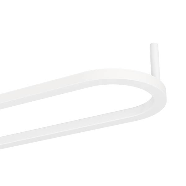 LED-Deckenleuchte Collecorvino - Aluminium / Stahl - 1-flammig - Weiß