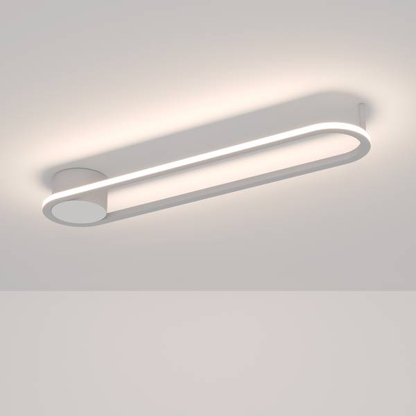 LED-Deckenleuchte Collecorvino - Aluminium / Stahl - 1-flammig - Weiß