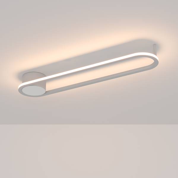 LED-Deckenleuchte Collecorvino - Aluminium / Stahl - 1-flammig - Weiß