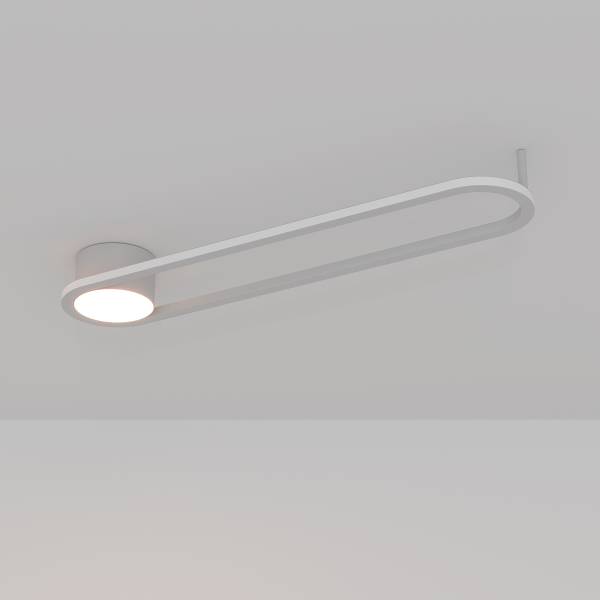 LED-Deckenleuchte Collecorvino - Aluminium / Stahl - 1-flammig - Weiß