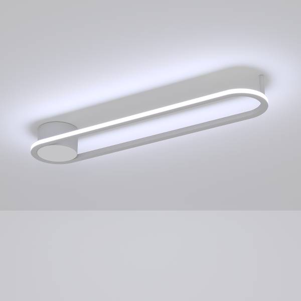 LED-Deckenleuchte Collecorvino - Aluminium / Stahl - 1-flammig - Weiß
