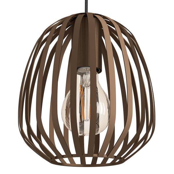 Pendelleuchte Espinal Typ B - Stahl - Bronze - 3-flammig