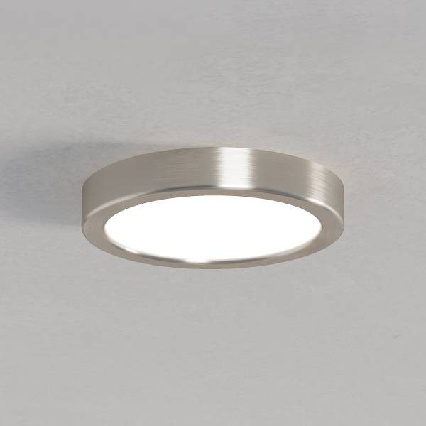 LED-Deckenleuchte Fueva 6 Rund - Kunststoff - 1-flammig - Silber - Durchmesser: 17 cm